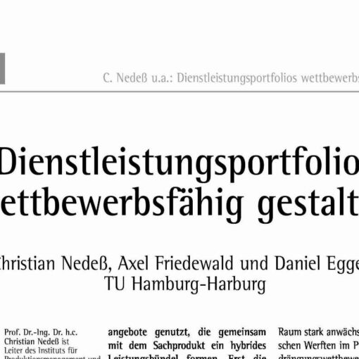 Dienstleistungsportfolios wettbewerbsfähig gestalten